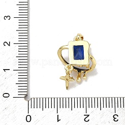 Colgante micropavé cubic zirconia de latón&nbsp;KK-D235-18G