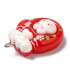 Colgantes navideños de resina opaca&nbsp;CRES-D016-01F