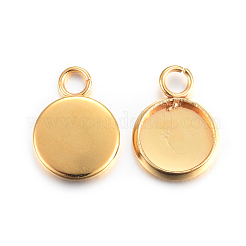 201 pendentifs en acier inoxydable sertis de cabochons&nbsp;STAS-F191-14G-A