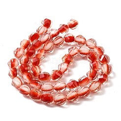 Fili di perline di resina bicolore&nbsp;GLAA-T035-02D