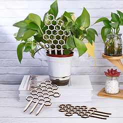 Support de plante en bois&nbsp;AJEW-WH0261-26