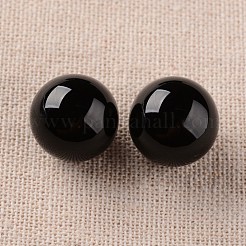 Natürlich gefärbte und erhitzte schwarze Onyx-Rundkugeln&nbsp;G-I170-16mm-11