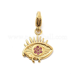 Colgante decorativo de rhinestone de acero inoxidable 304&nbsp;STAS-L283-48G