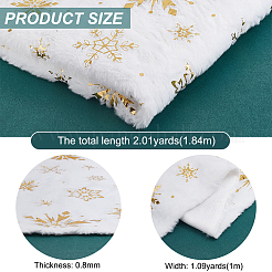 Weicher Samtstoff mit Schneeflockenmuster und Pailletten&nbsp;DIY-WH0308-331