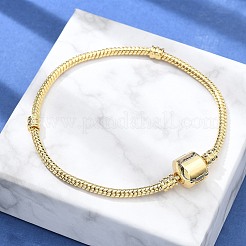 Bracciali a maglie a catena in ottone a forma di serpente per uomo e donna&nbsp;BJEW-G736-06G