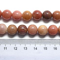 Bois pétrifié naturel perles rondes brins&nbsp;G-D356-C01-12mm