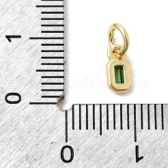 Breloques en laiton avec zircone cubique&nbsp;KK-G554-02D-06
