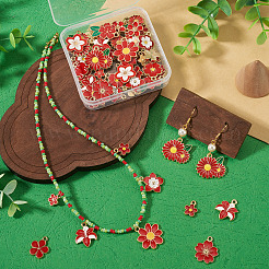Colgantes de esmalte de aleación 64pcs 16 estilos&nbsp;ENAM-TA0004-11