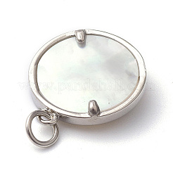 Colgantes de circonita cúbica transparente micro pavé de latón chapado en rack&nbsp;X-ZIRC-L091-084P