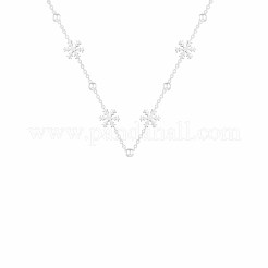 Schneeflocken-Halsketten aus 304er Edelstahl für Damen&nbsp;FS-WGDC653-03