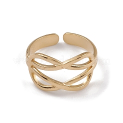 Anillos de puño de acero inoxidable 304 con revestimiento iónico (IP)&nbsp;RJEW-G285-40G