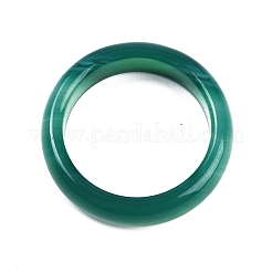 Bagues en agate rayée/agate cerclée naturelles teintes et chauffées pour femmes&nbsp;RJEW-Z075-02W