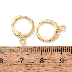 Messing Huggie Hoop Ohrring Zubehör&nbsp;X-KK-L179-04G-A-01