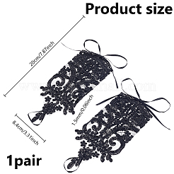 Polyester-Spitzenärmel für Frauen und Mädchen&nbsp;AJEW-WH0348-689A