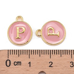 Encantos de esmalte de aleación de oro plateado&nbsp;LS-ENAM-S118-07P