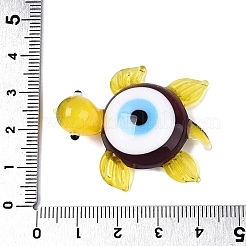 Figura decorativa de tortuga de vidrio soplado hecha a mano con ojo turco.&nbsp;LAMP-N034-25E