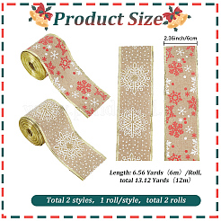2 rouleau de ruban imitation coton à 2 styles&nbsp;OCOR-GF0005-71A
