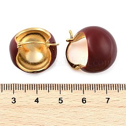 Creolen aus Messing mit Emaille für Damen&nbsp;EJEW-U055-09G