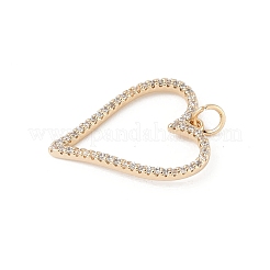 Ottone micro spianare pendenti zirconi&nbsp;KK-Z107-15G-02