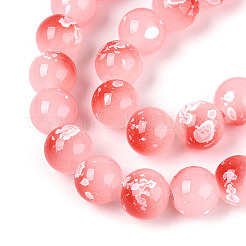 Perles de verre de peinture de cuisson&nbsp;X1-DGLA-N015-10mm-03