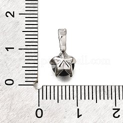Breloques en laiton avec zircone cubique de micro pave&nbsp;KK-D356-05E-P