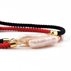 Verstellbare Nylon Twisted Cord Slider Armbänder Sets&nbsp;BJEW-JB05322
