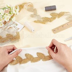 Motif de feuille perle de clairon garniture perlée baguage&nbsp;OCOR-FG0001-33