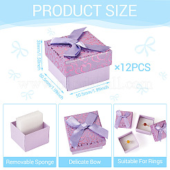 Bowknot Karton Papier Ring Geschenk Aufbewahrungsboxen&nbsp;CON-TAC0001-16C