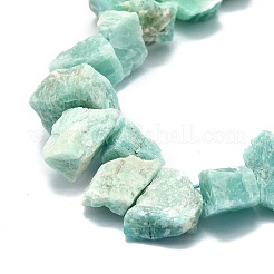 Fili di perle di amazzonite naturale grezzo grezzo&nbsp;G-E576-29