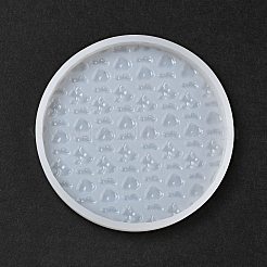 Stampi in silicone per display piatto rotondo fai da te&nbsp;DIY-P070-D02