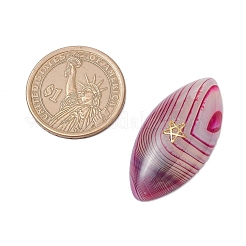 3 Stück 3 Stile gefärbte natürliche brasilianische Achat-Cabochons&nbsp;PALLOY-JF04017-02