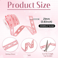 4.2 Yards Herz Milchfaser Spitzenbesatz&nbsp;OCOR-TA0003-51B