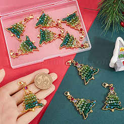 10 pièce de décoration de grand pendentif en alliage sur le thème de Noël&nbsp;HJEW-SC0001-70