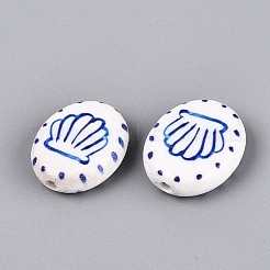 Abalorios de porcelana hechas a mano&nbsp;PORC-Q005-12E