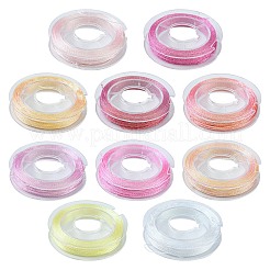 10 Rolle 3-lagiges metallisches Polyestergarn&nbsp;MCOR-YW0001-03C