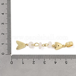 Ciondoli pendenti europei in ottone con pavé di zirconi cubici&nbsp;GG-CBA3401-01G-B05