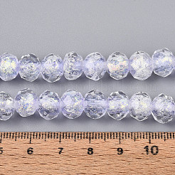 Handgefertigte Stränge aus Folien-Bunte Malereiperlen&nbsp;FOIL-T008-09C