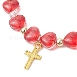 Legierung Kreuz Charm Armbänder&nbsp;BJEW-JB13490