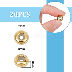 20 Stück Edelstahlperlen&nbsp;STAS-UN0053-64