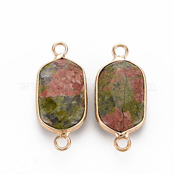 Connettori di collegamento naturali unakite&nbsp;G-S359-299E