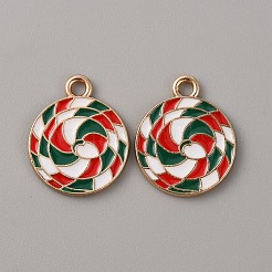 Pendentifs en alliage d'émail sur le thème de Noël&nbsp;ENAM-WH0058-017E