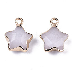 Natürliche weiße Jade Anhänger&nbsp;G-N326-36K