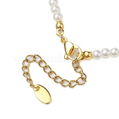Collares con cuentas de perlas de imitación de plástico abs&nbsp;NJEW-JN04859-02