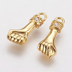 Colgante micropavé cubic zirconia de latón&nbsp;X-ZIRC-G133-02G-B