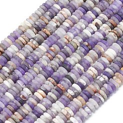 Mattierte natürliche Amethystperlenstränge&nbsp;G-K389-C25-01