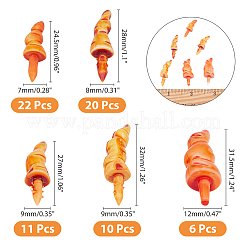 Kunststoff-Bastelnasen&nbsp;DIY-WH0260-83