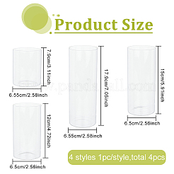 4 Stück 4 Stile Säulenvasen-Ornamente&nbsp;GLAA-BC0001-23