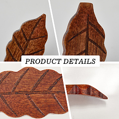 8 supporto per bacchette in legno di 2 colori&nbsp;AJEW-CP0008-75
