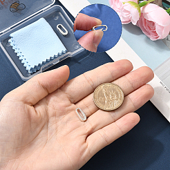 2 Stück 925 Sterlingsilber-Federtorringe&nbsp;AJEW-BBC0002-58