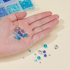 DIY blaue Serie Schmuckherstellungssets&nbsp;DIY-YW0003-05B